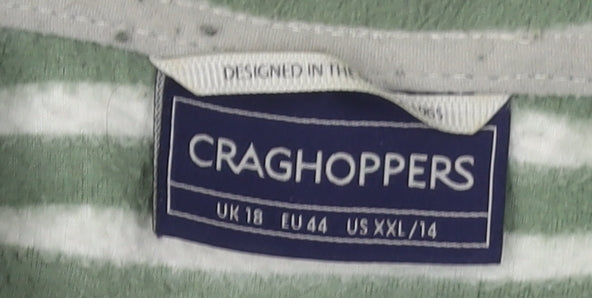 Craghoppers Women's Green Striped Jacket Size 18