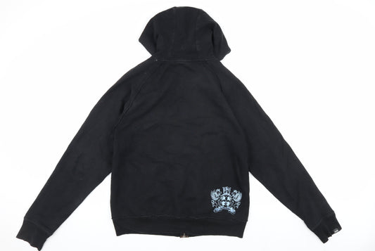 McKenzie Men's Black Hooded Jacket M Cotton Casual