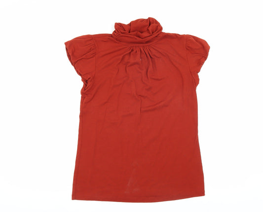 Womens UK Size M Banana Republic Red Polyester Blend T-Shirt