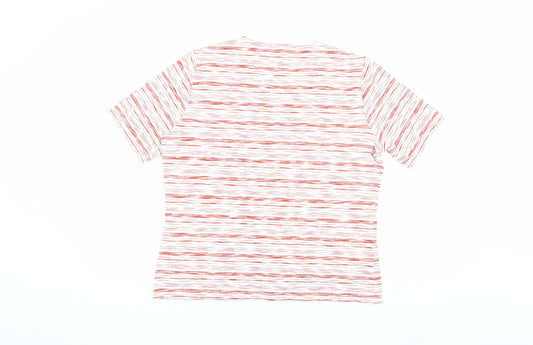 Eastex Women's Multicoloured Striped T-Shirt, Size 10