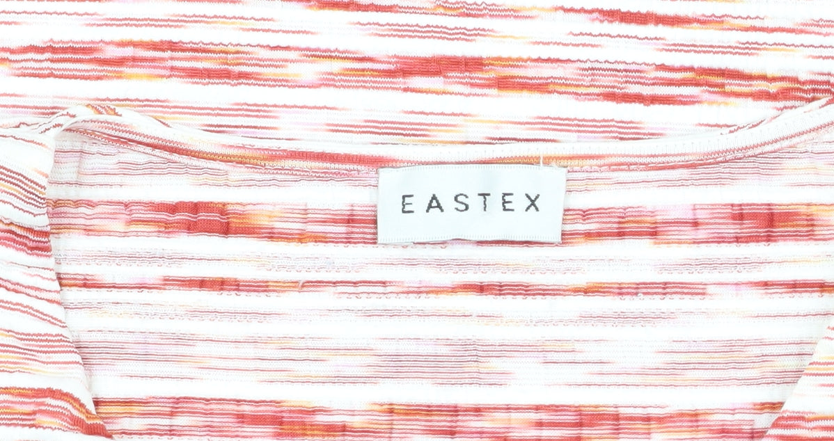 Eastex Women's Multicoloured Striped T-Shirt, Size 10