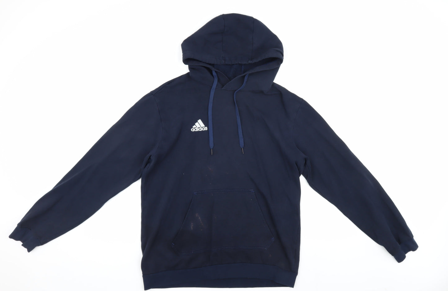 Adidas Unisex Blue Pullover Hoodie M Logo Classic