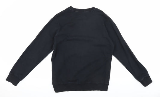 Calvin Klein Jeans Men's Black Medium Logo Sweatshirt