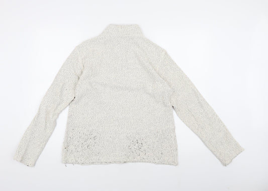 Mountain Warehouse Women’s Ivory Zip Sweatshirt Size 12