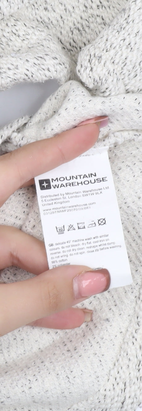 Mountain Warehouse Women’s Ivory Zip Sweatshirt Size 12