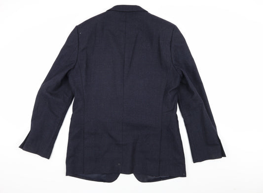 Jaeger Men's Blue Blazer, Size 42R, Classic Style