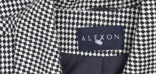 Alexon Women's Black & White Tweed Jacket Size 14