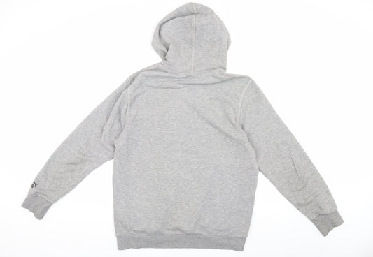 Puma Men's Grey S Pullover Hoodie, Logo, Sports, Hooded, Pockets