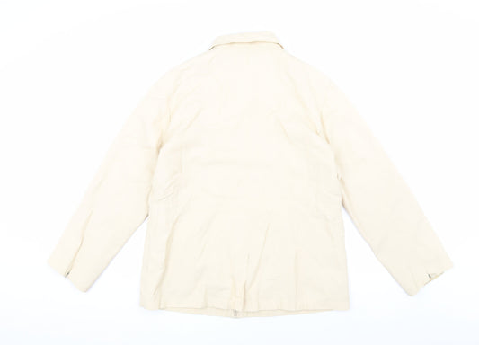 Bonmarché Women's Beige Mid-Length Jacket Size M