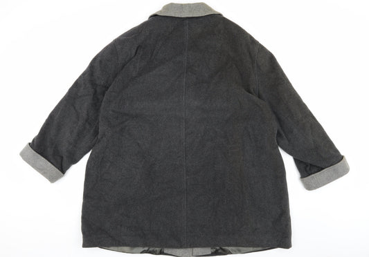 Eastex Women's Grey Wool Overcoat Size 20