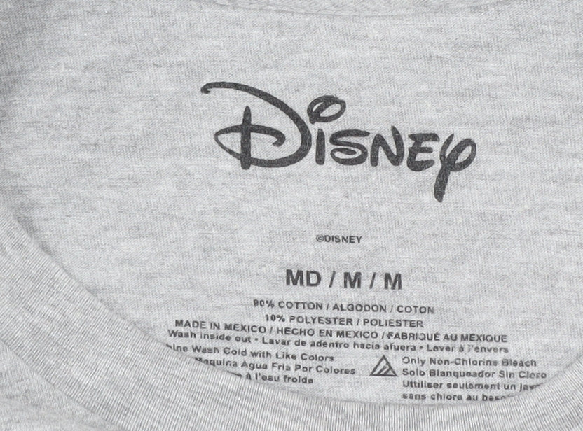 Disney Unisex Grey Minnie Mouse T-Shirt, Size M