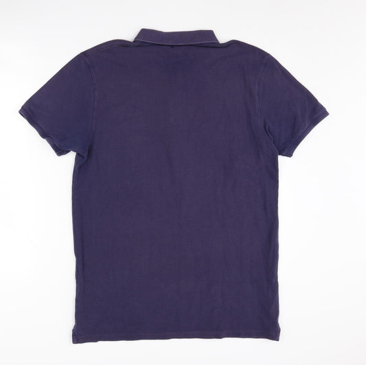 Scotch & Soda Men's Purple Polo Shirt L
