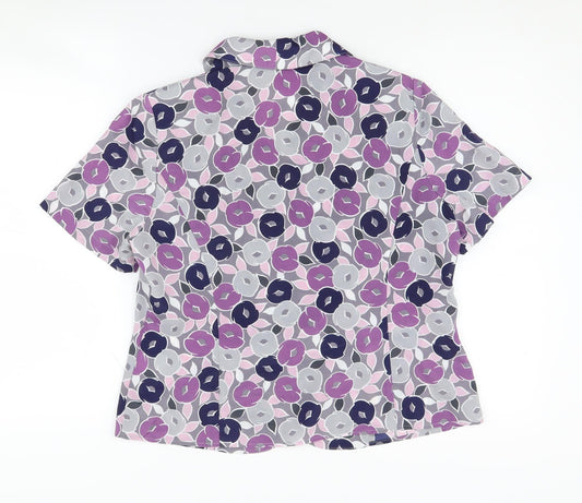 Eastex Women's Multicoloured Floral Blouse Size 12