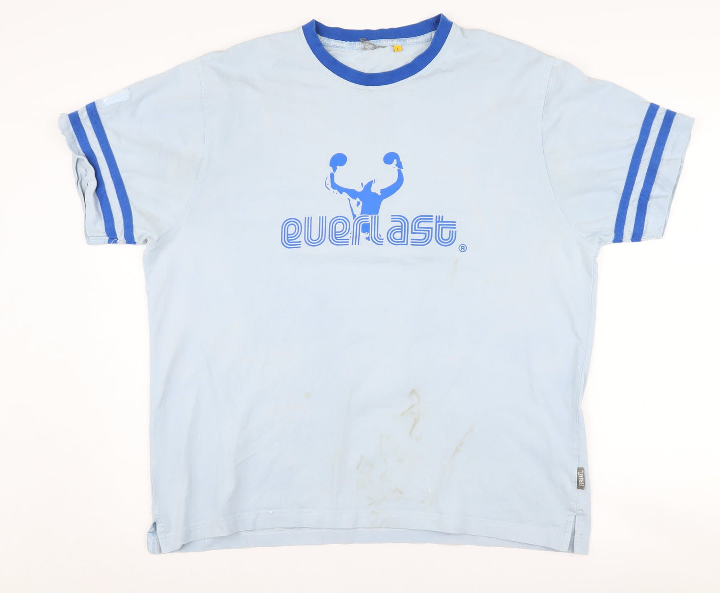 Everlast Blue Men's L T-Shirt Cotton Graphic