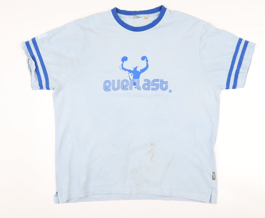 Everlast Blue Men's L T-Shirt Cotton Graphic
