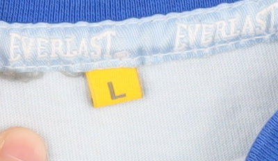 Everlast Blue Men's L T-Shirt Cotton Graphic