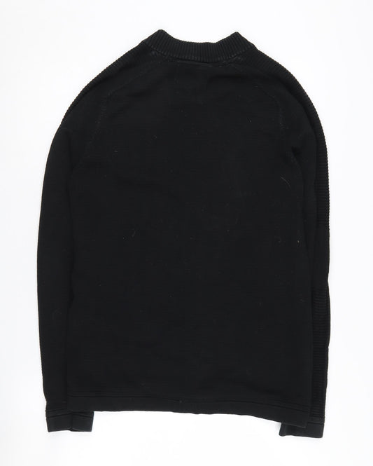 Jack & Jones Black Basic Jacket Men's S Full Zip Casual