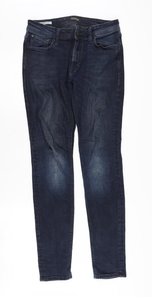 Jack & Jones Men's Blue Slim Skinny Jeans