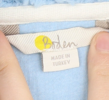 Boden Women Blue Henley Sweatshirt UK 12