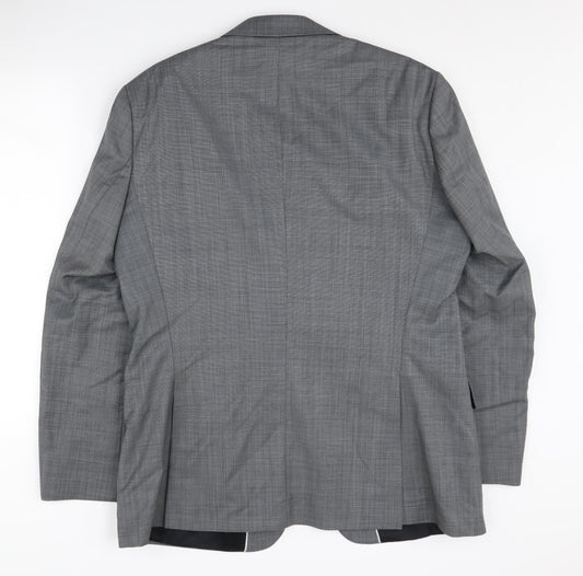 Jeff Banks Men’s Grey Wool Blazer 42 Regular Business
