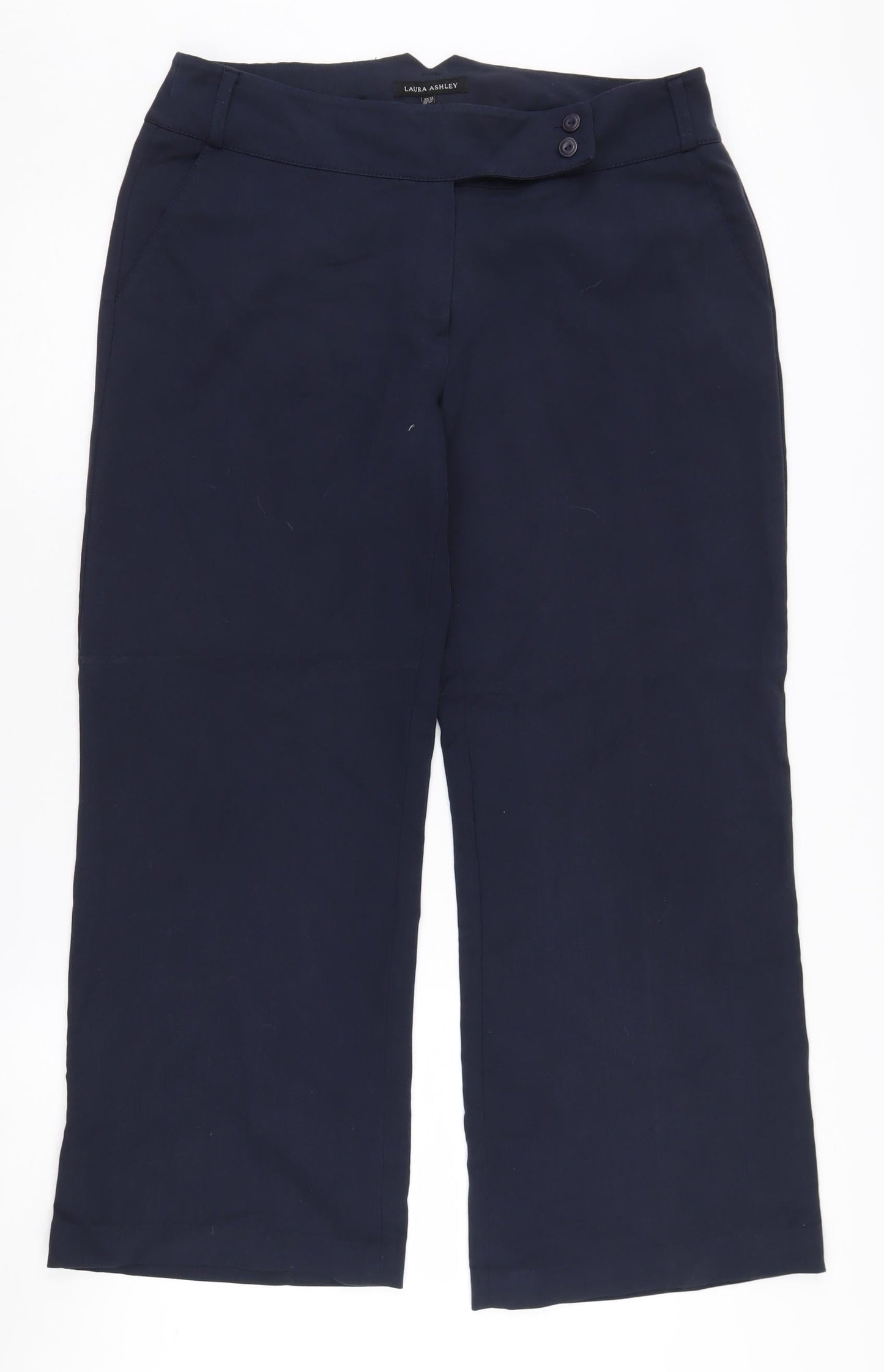 Laura Ashley Women's Navy Trousers Size 14