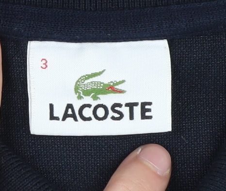 Lacoste Men’s Black Striped Polo M Collared