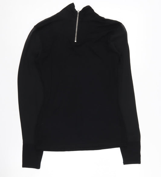 Karen Millen Black Women's Blouse Size 6 with Zip Closure