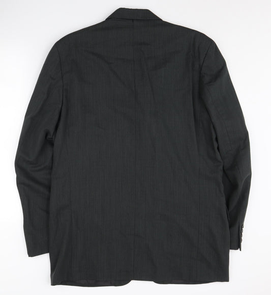 Daniel Hechter Men's Black Blazer, 42L, Formal Jacket