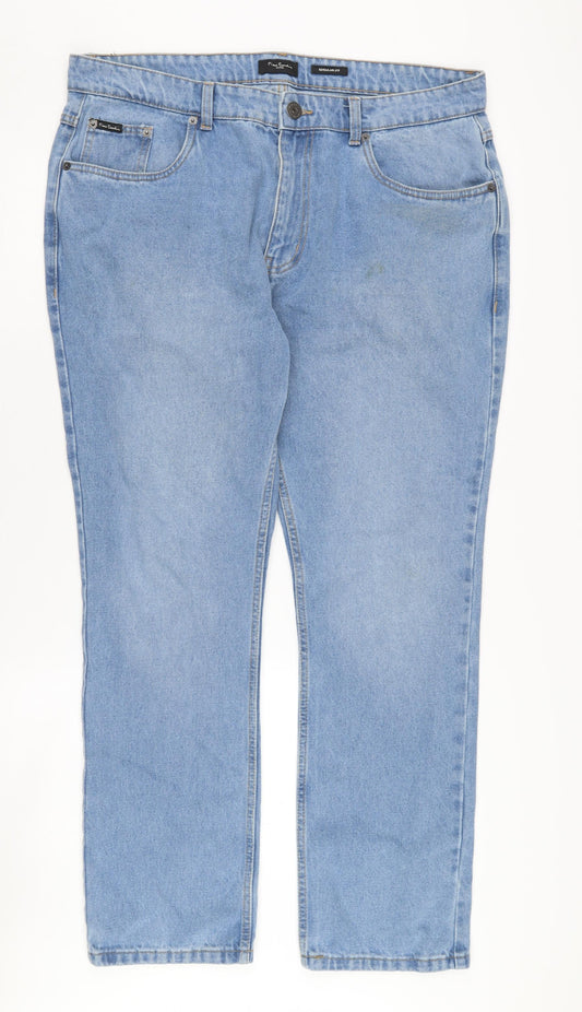 Pierre Cardin Men's Blue Regular Jeans, Size 38