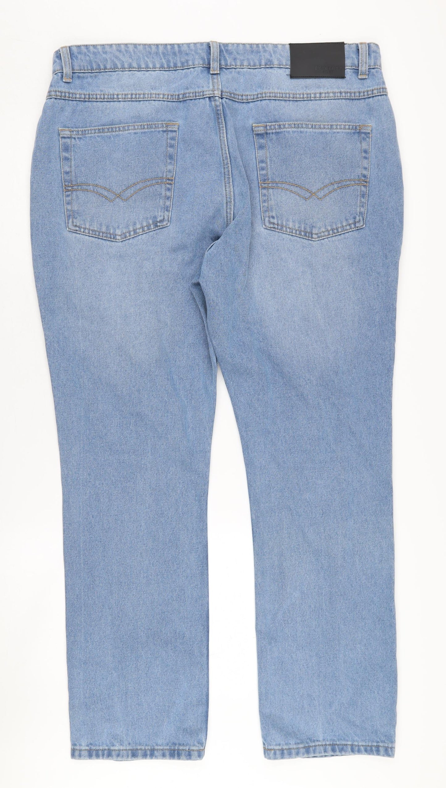 Pierre Cardin Men's Blue Regular Jeans, Size 38