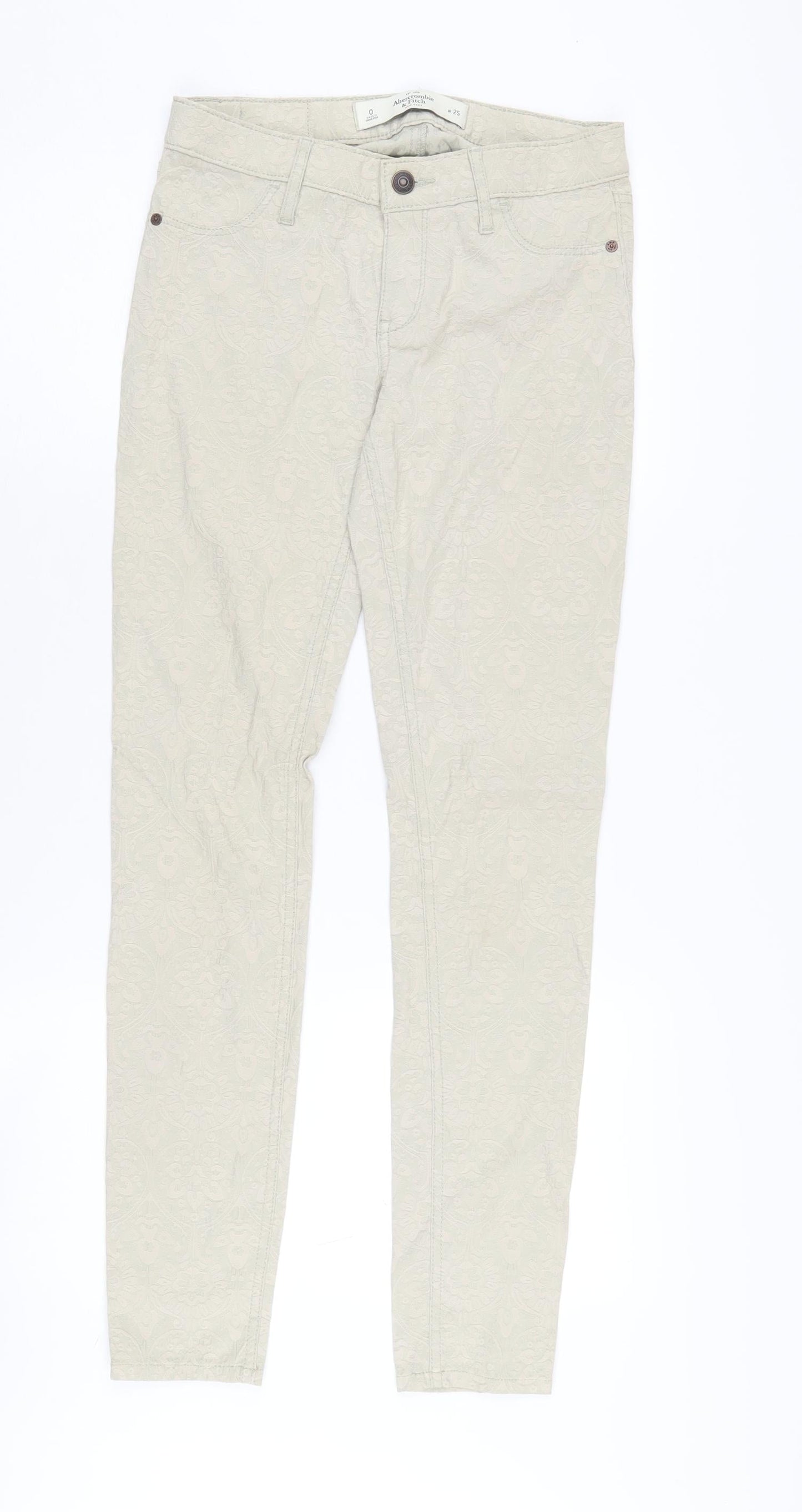 Abercrombie & Fitch Women's Beige Jeans, Size 2XS