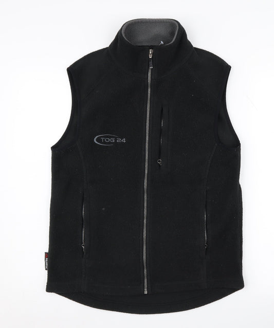 TOG 24 Men's M Black Fleece Waistcoat Jacket
