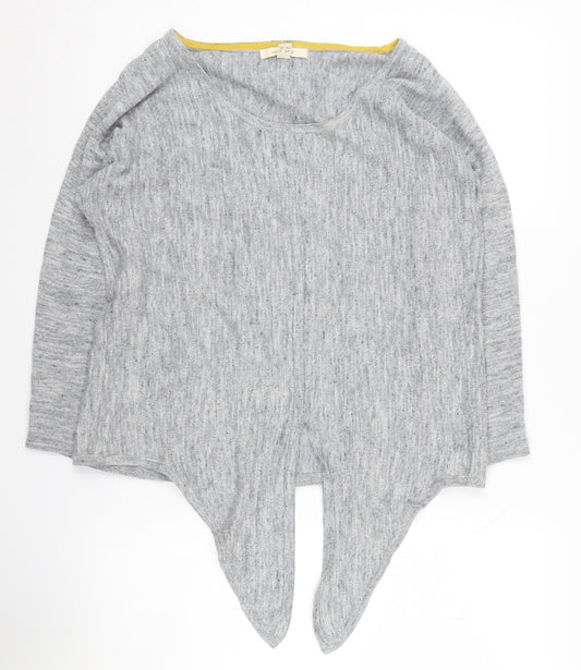 White Stuff Women's Grey Long Sleeve Knit Top Size 8