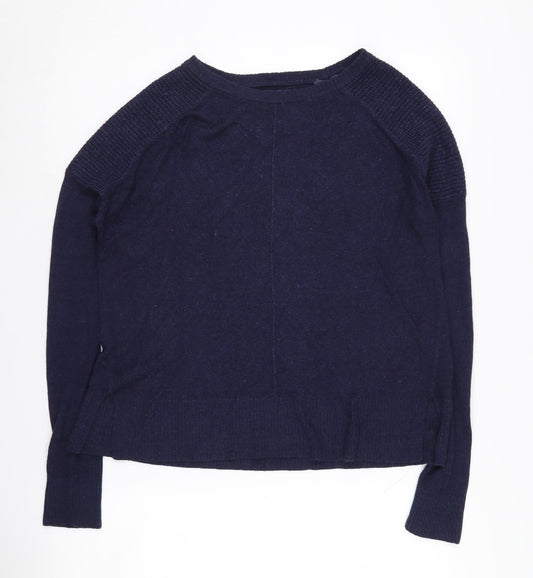 Womens UK 12 Regular Superdry Blue Pullover