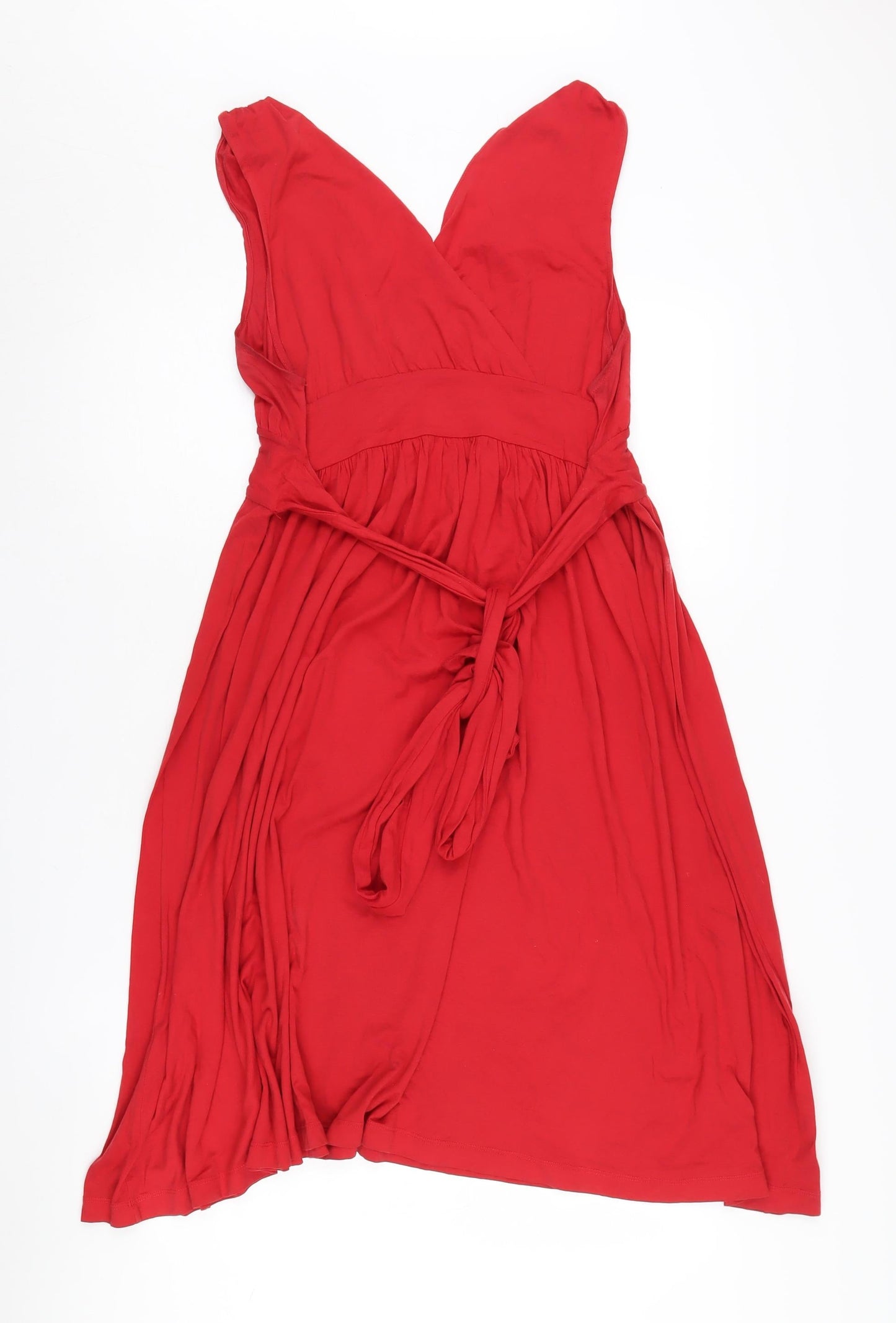 DKNY Women's Red Sleeveless Dress L