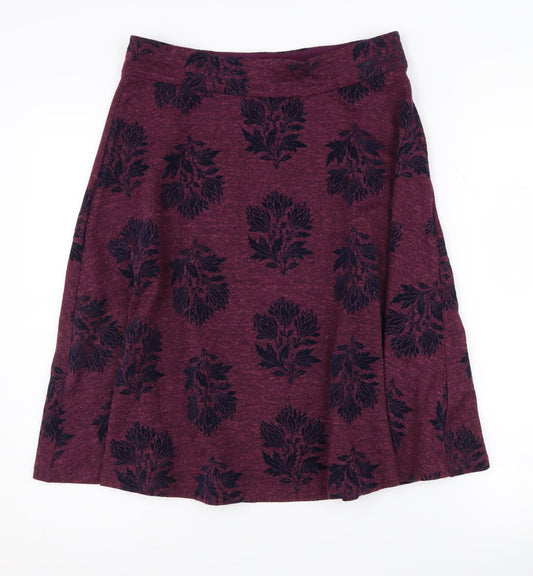 White Stuff Women's Purple A-Line Skirt Size 12