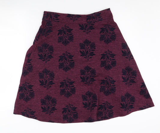 White Stuff Women's Purple A-Line Skirt Size 12