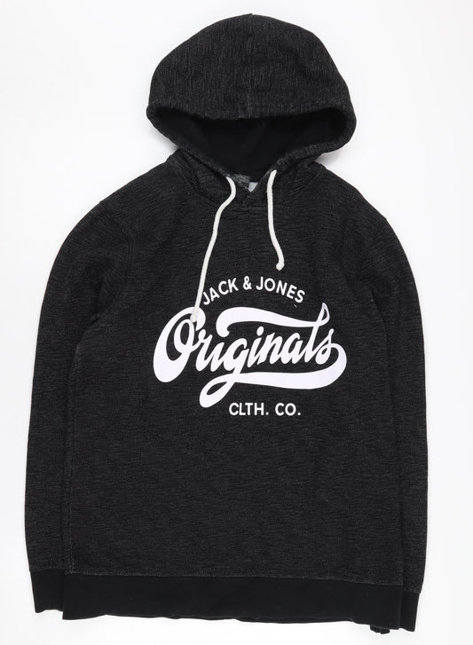 Jack & Jones Men's Black XL Pullover Hoodie