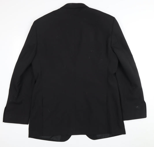 Marks and Spencer Men's Black Blazer, Size 42R Formal Jacket