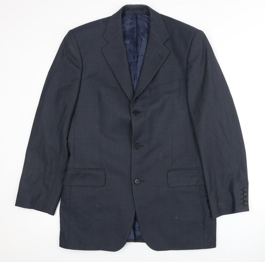 Magee Men's Blue Wool Suit Jacket 38 Regular