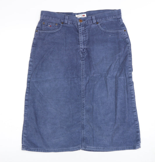 Tommy Hilfiger Women’s Blue A-Line Midi Skirt, Size S