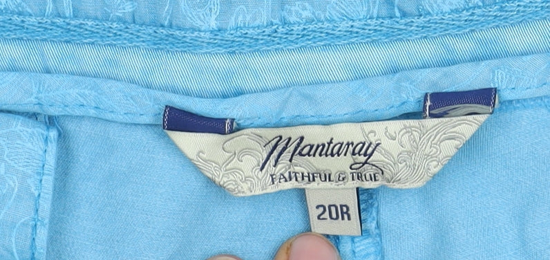 Mantaray Women's Blue Size 20 Trousers