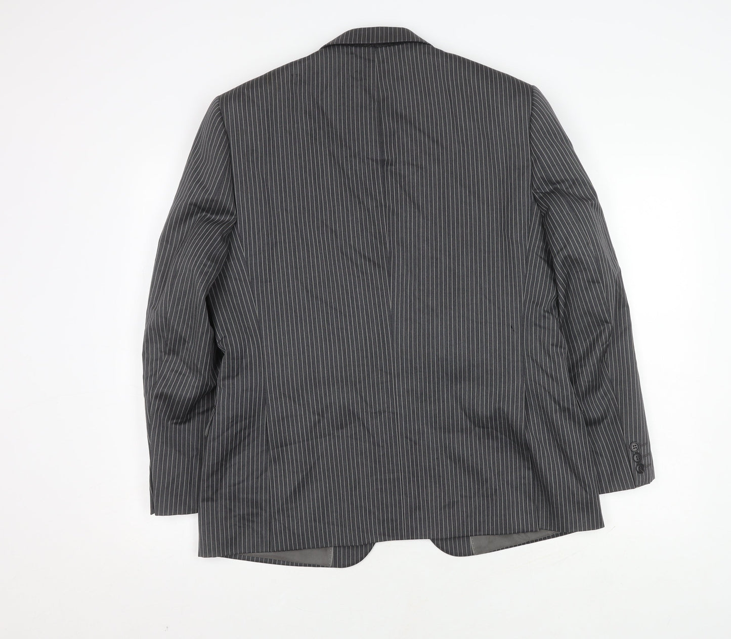 Fellini Tailored Men's Grey Striped Suit Jacket 40R