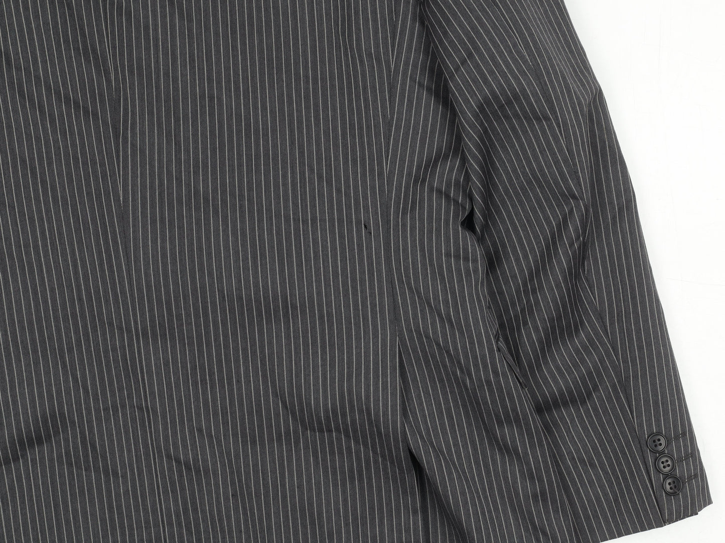 Fellini Tailored Men's Grey Striped Suit Jacket 40R