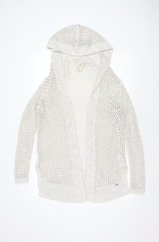 Hollister Women's Ivory Knit Cardigan Size S