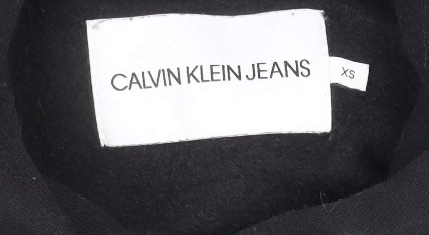 Calvin Klein Women's Black Logo Hoodie XS