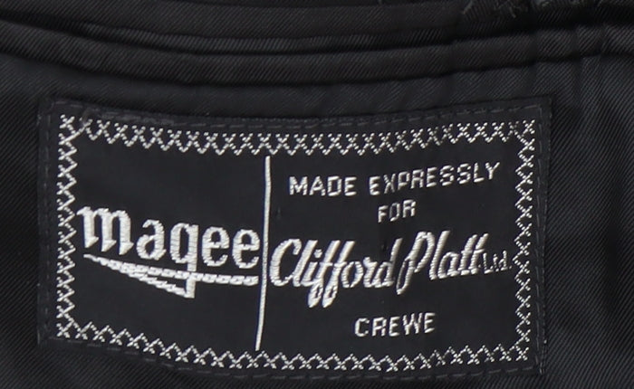 Magee Men's Black Double-Breasted Blazer, Size 40
