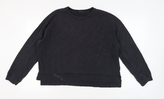 ALLSAINTS Unisex Black Cotton Pullover Sweatshirt Size M