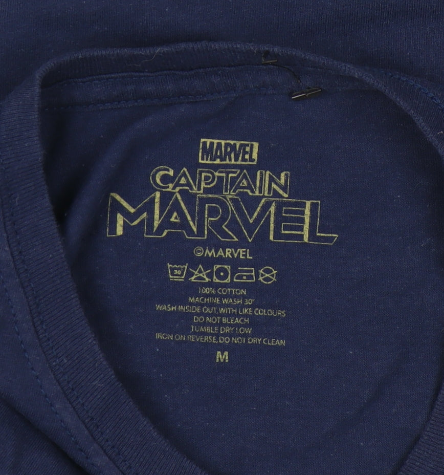 Marvel Women’s Blue Captain Marvel T-Shirt M