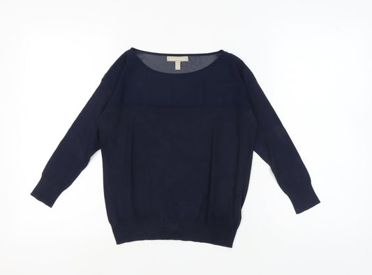 Womens UK Size 2XS Banana Republic Blue Polyester Blend Blouse